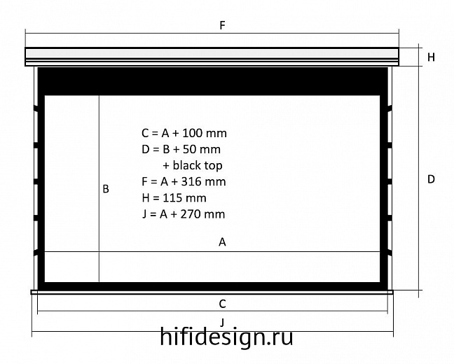 ����� kauber red label tensioned bt cinema 95" mperfw